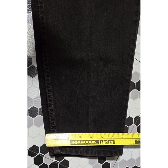 VINTAGE 2000 LEVIS 550 WOMENS JEANS SZ 14 R (32×28) RELAXED FIT TAPERED BLACK - Picture 16 of 16